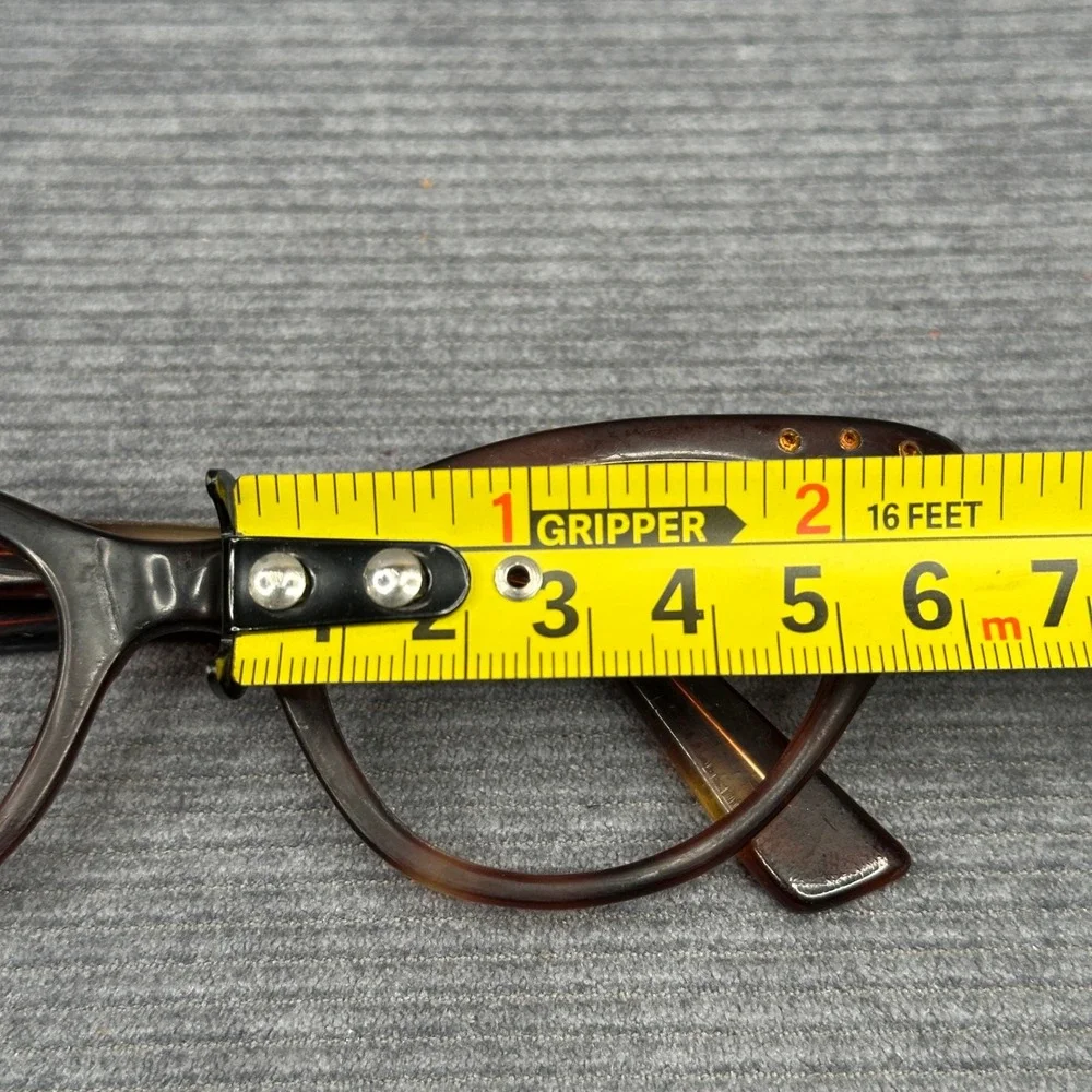 Vintage Cat Eye Y2K Eyeglasses Tortoiseshell Rhinestone Embellished Brown Frames